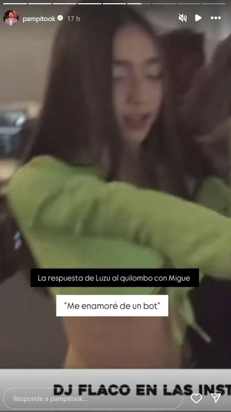 Nico Occhiato sacó un hit en respuesta a Migue Granados. Foto: IG | pampitook
