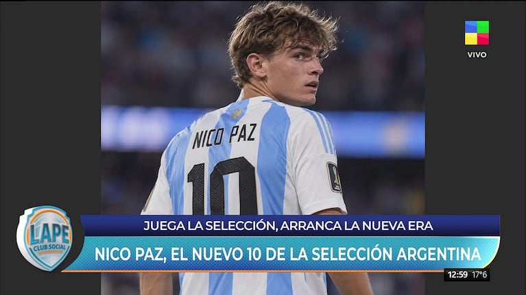 Nico Paz sería el nuevo 10 de la Selección argentina (Foto: América).