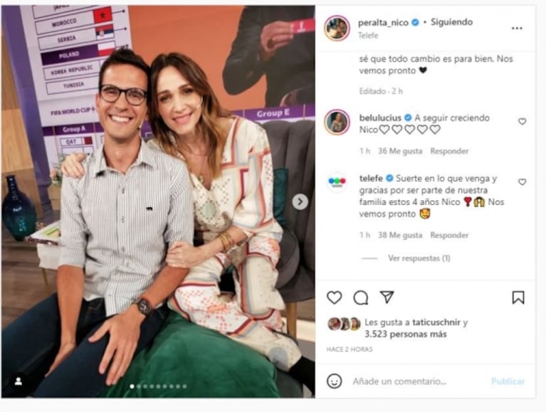 Nico Peralta se despidió con emoción de Cortá por Lozano después de 4 años: "Todo cambio es para bien"