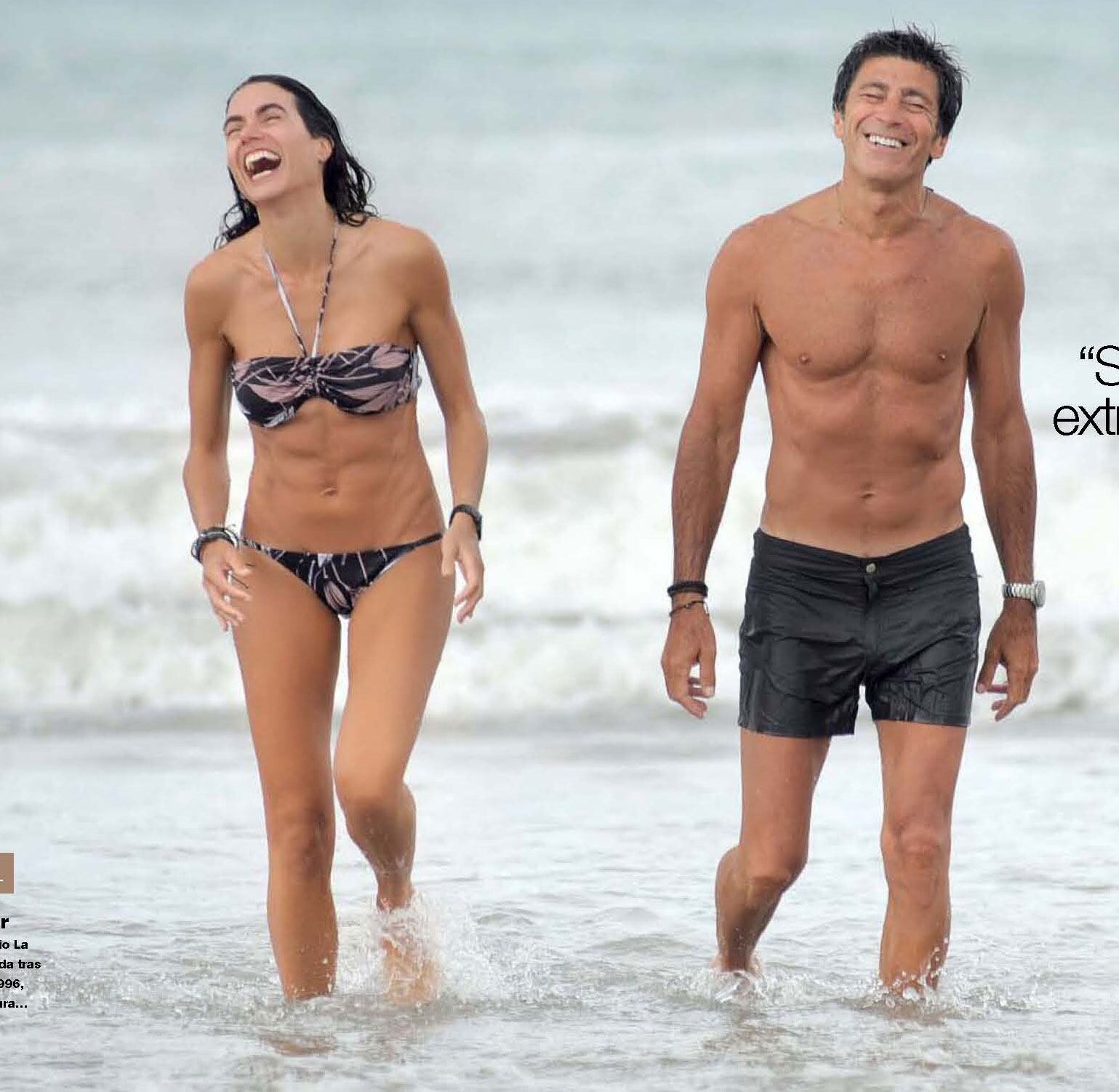 Nico Repetto y Florencia Raggi en Mar del Plata. (Foto: revista Gente)
