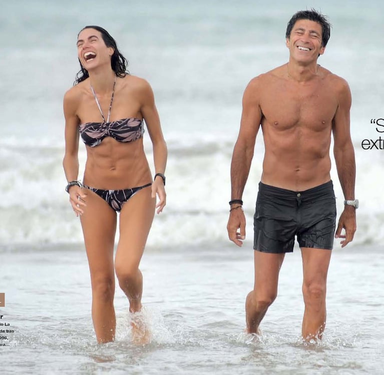 Nico Repetto y Florencia Raggi en Mar del Plata. (Foto: revista Gente)