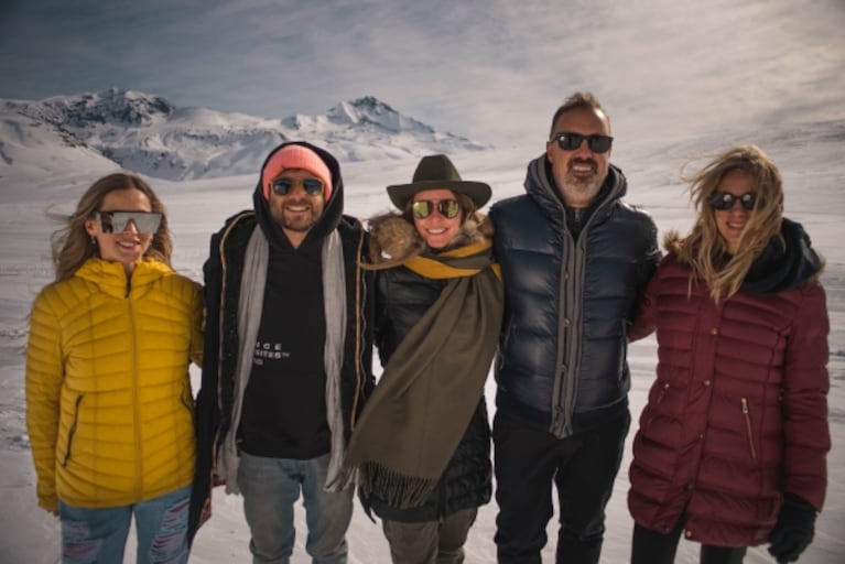 Nico Riera hizo Heli Ski en El Azufre: las fotos de la gran aventura en la Cordillera de los Andes