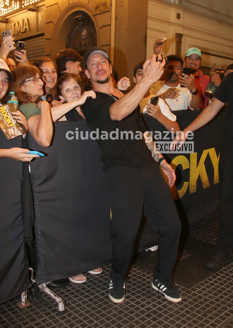 Nico Vázquez a la salida de Rocky. Foto: Movilpress.