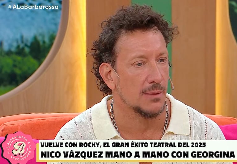 Nico Vázquez (captura de A la Barbarossa, Telefe)