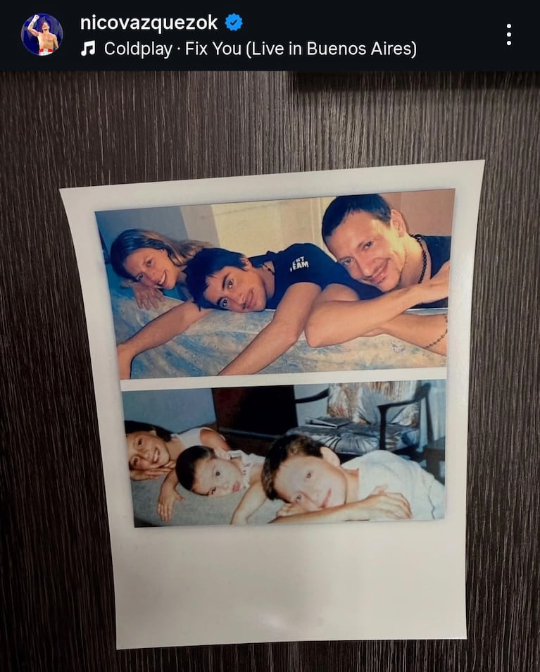 Nico Vázquez recordó a su hermano Santiago (Foto: Instagram/@nicovazquezok).
