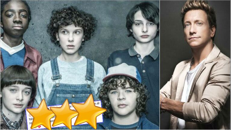 Nico Vázquez se encontró con un protagonista de Stranger Things y le dio un consejo (Fotos: Web)