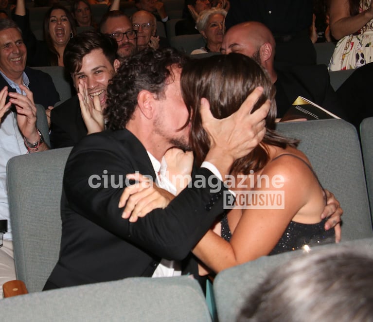 Nico Vázquez y Dai Fernández celebraron el oro de la obra Rocky en los Premios ACE  (Foto: Movilpress).
