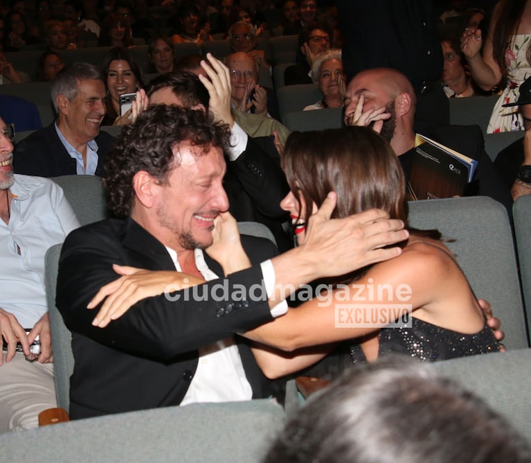 Nico Vázquez y Dai Fernández celebraron el oro de la obra Rocky en los Premios ACE  (Foto: Movilpress).