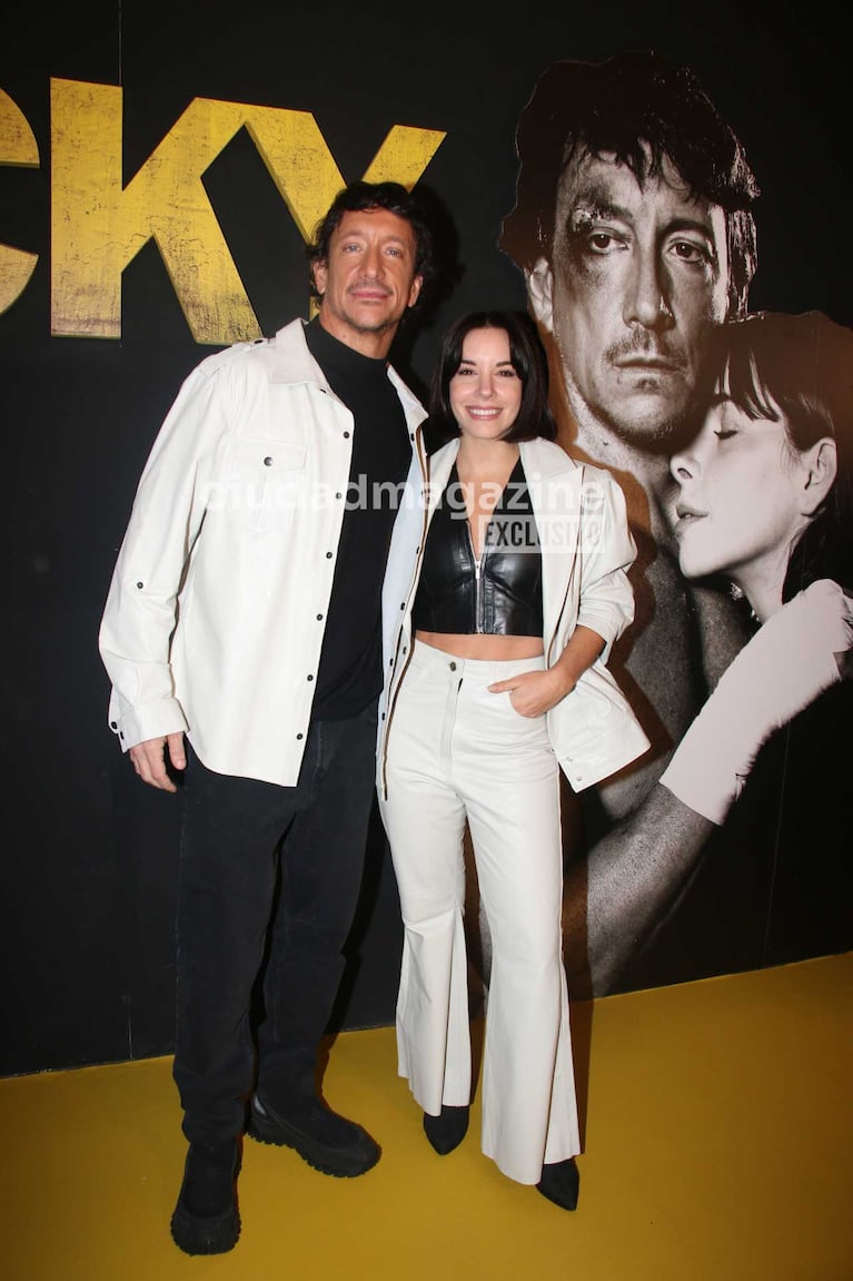 Nico Vázquez y Dai Fernández en el estreno de Rocky. Foto: Movilpress.