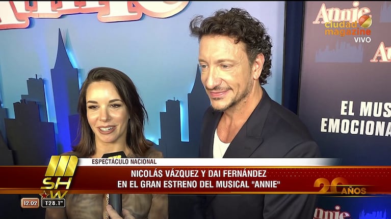 Nico Vázquez y Dai Fernández hablaron en Mshow (Foto: captura de Ciudad Magazine).