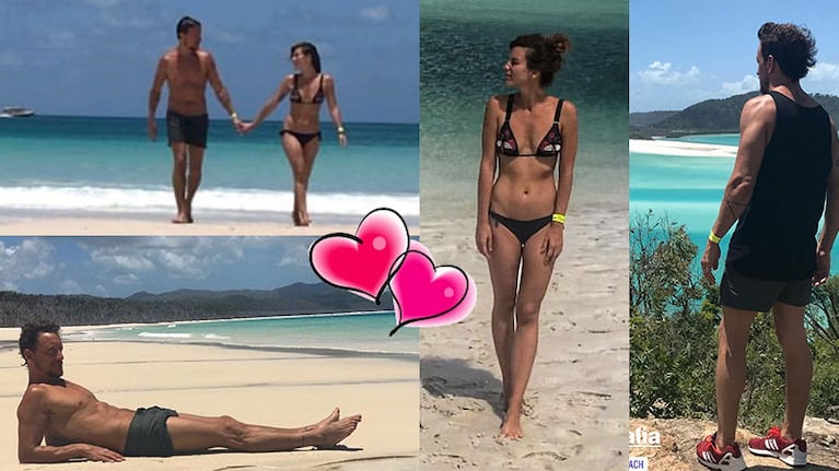 Nico Vázquez y Gimena Accardi, enamorados en una paradisíaca isla de Australia: lomazos, paisajes increíbles y...