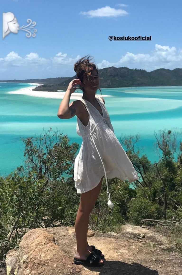 Nico Vázquez y Gimena Accardi, enamorados en una paradisíaca isla de Australia: lomazos, paisajes increíbles y diversión 