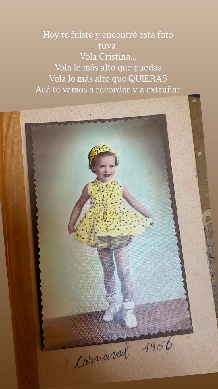 Nicolás Cabré despidió a su mamá (Foto de Instagram)