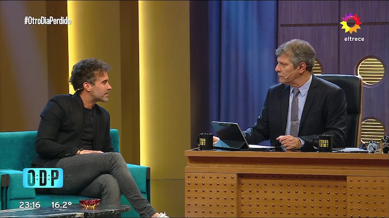 Nicolás Cabré en Otro Día Perdido con Mario Pergolini (Foto: captura de eltrece).