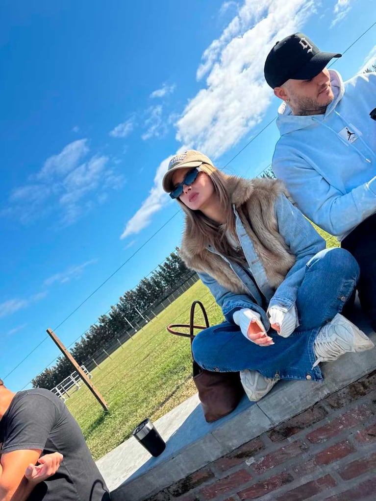 Nicolás Cabré fue visto nuevamente con Mauro Icardi y la China Suárez (Foto: Twitter/ X @elejercitodelam)