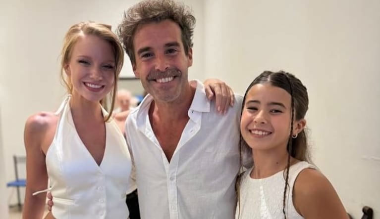 Nicolás Cabré, Rocío Pardo y Rufina en la boda por Civil