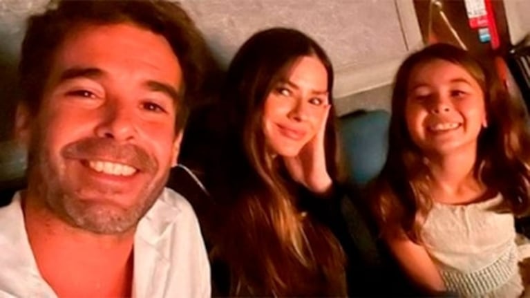 Nicolás Cabré, su hija Rufina y la China Suárez (Foto: Instagram @nicolascabre80)