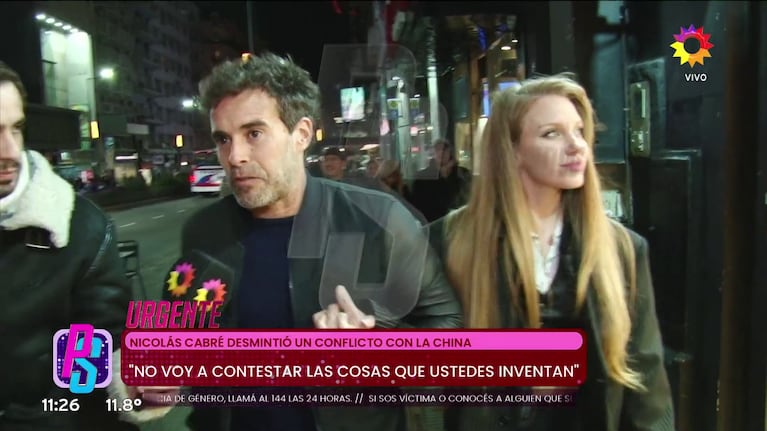 Nicolás Cabré y Rocío Pardo (Foto: captura de eltrece).