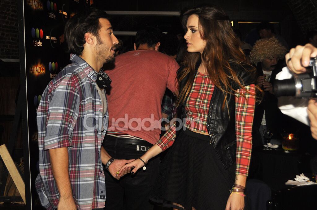Nicolás Francella y Oriana Sabatini, juntos en la presentación de la segunda temporada de Aliados. (Foto: Jennifer Rubio - Ciudad.com)
