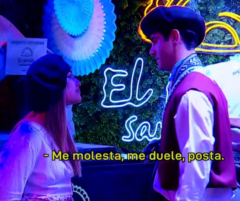 Nicolás Grosman de Gran Hermano 2023 vio a Florencia Regidor besándose con Furia y reaccionó con todo