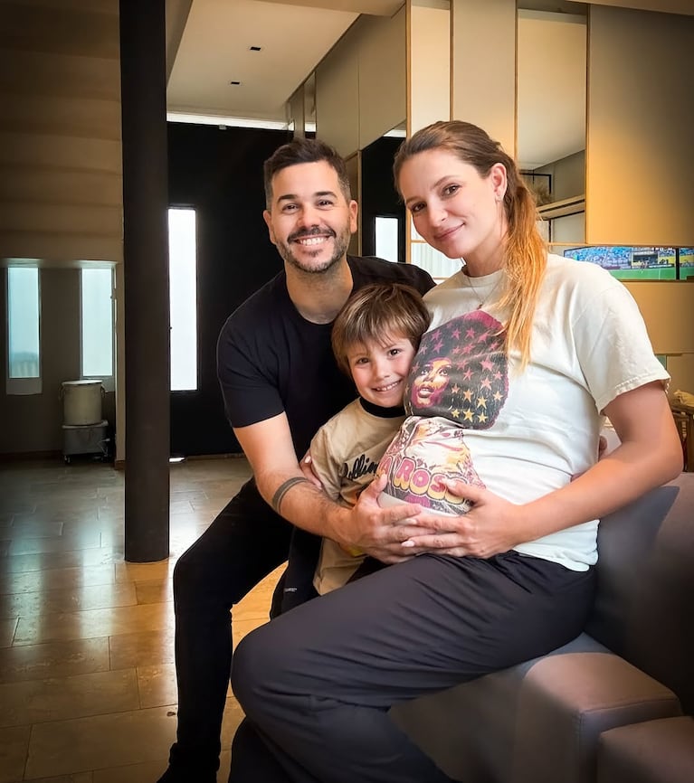Nicolás Magaldi, Bauti y Betiana. Foto: Instagram @nmagaldi
