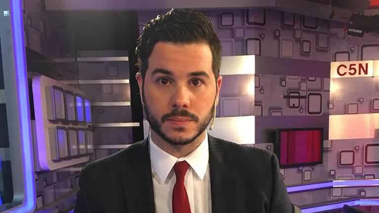 Nicolás Magaldi se despidió de C5N por propia voluntad. Foto: Twitter.