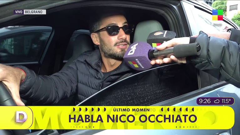 Nicolás Occhiato habló de Flor Peña (Foto: captura de América).
