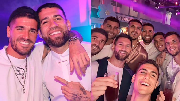 Nicolás Otamendi protagonizó la fiesta de la Selección.