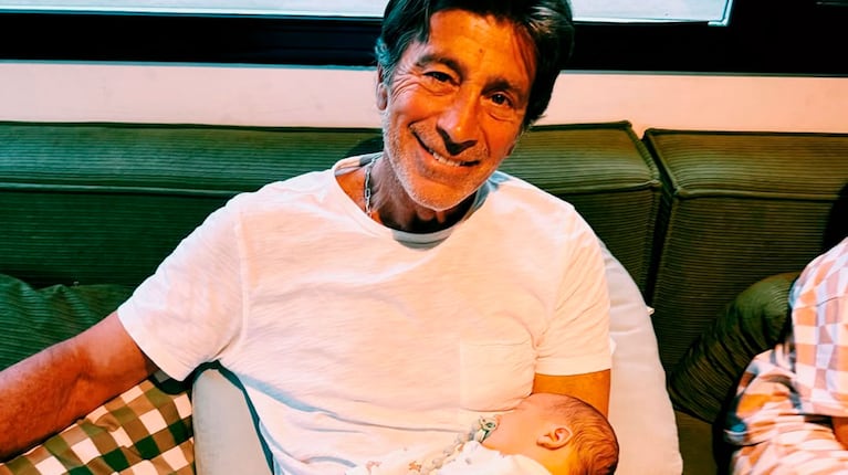 Nicolás Repetto mostró el rostro de su nieto Timoteo en primer plano