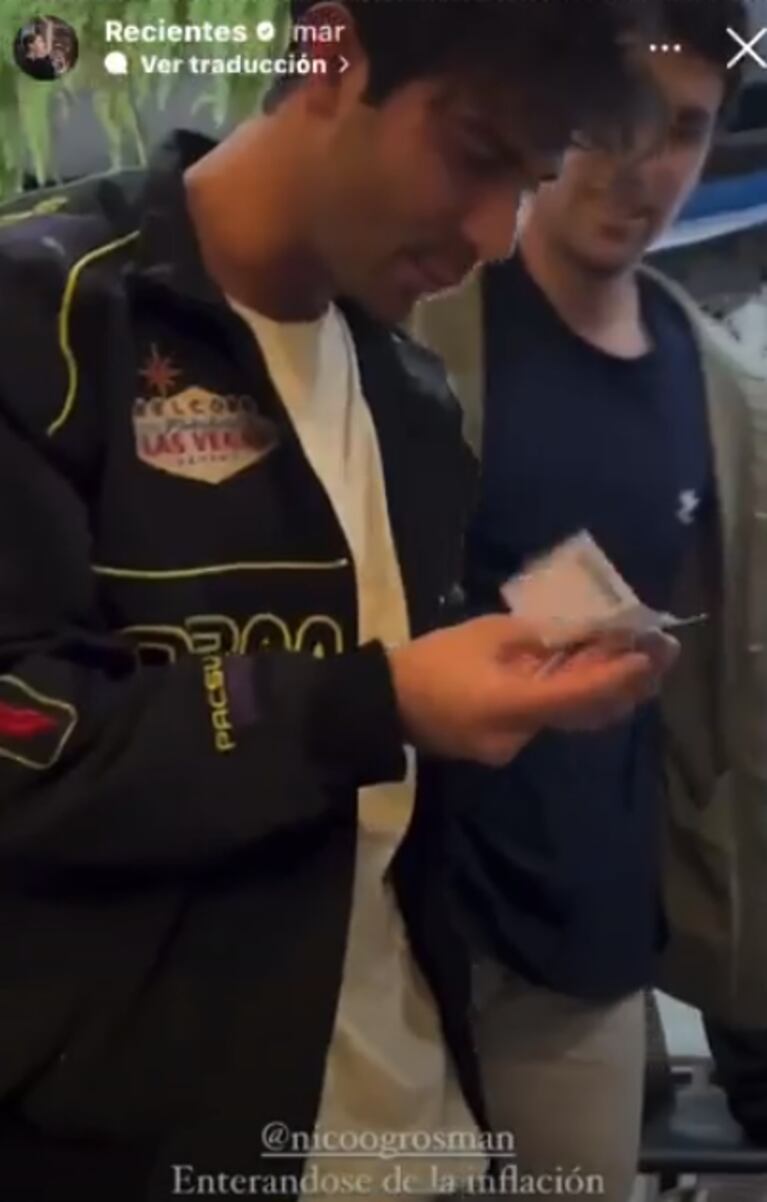 Nicolás se sorprendió al ver por primera vez un billete de 10 mil pesos.