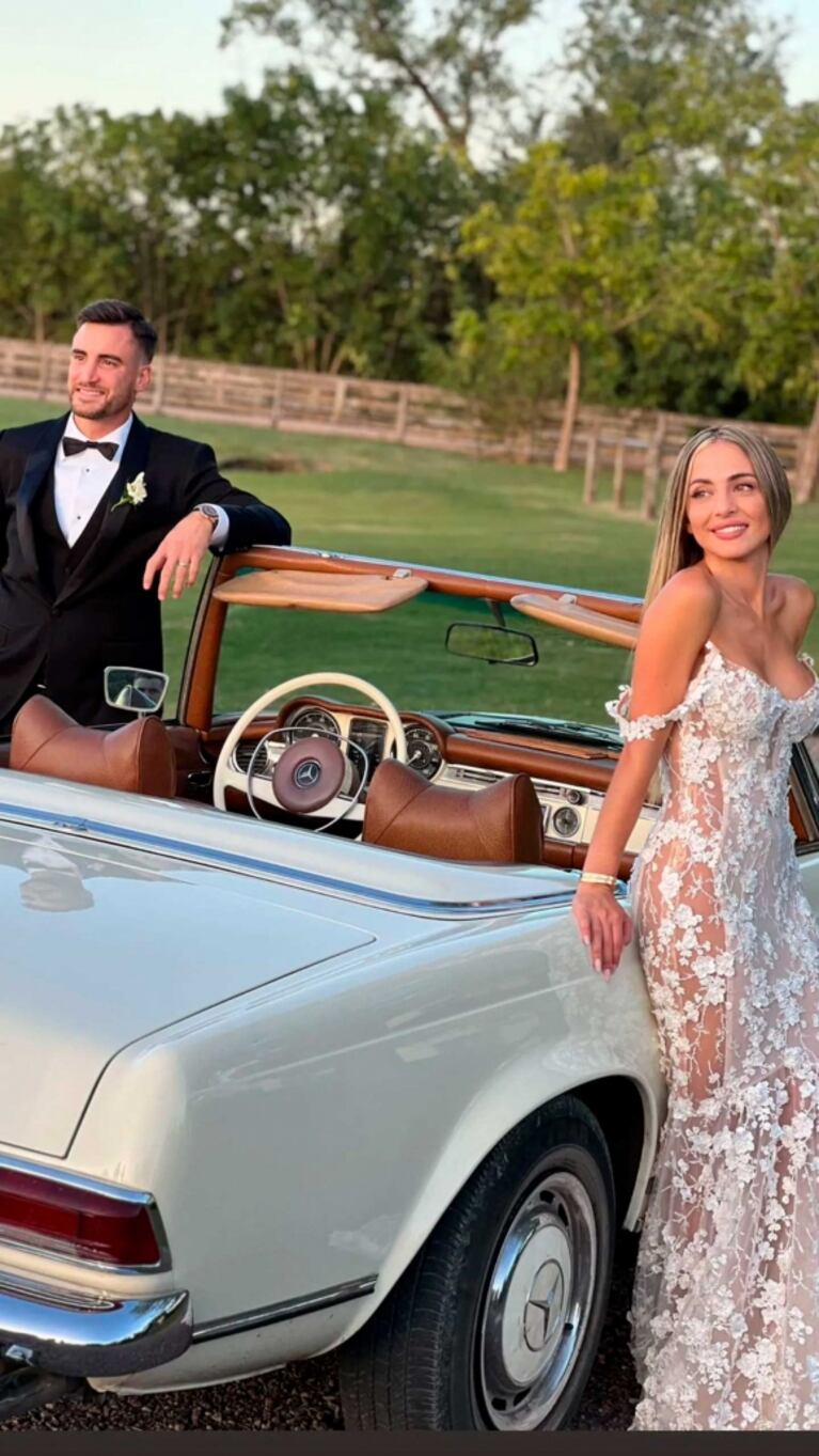 Nicolás Tagliafico habló tras su boda con Caro Calvagni: "Estuve más nervioso que marcando a Mbappé"