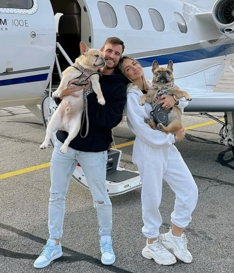 Nicolás Tagliafico y Carolina Calvagni