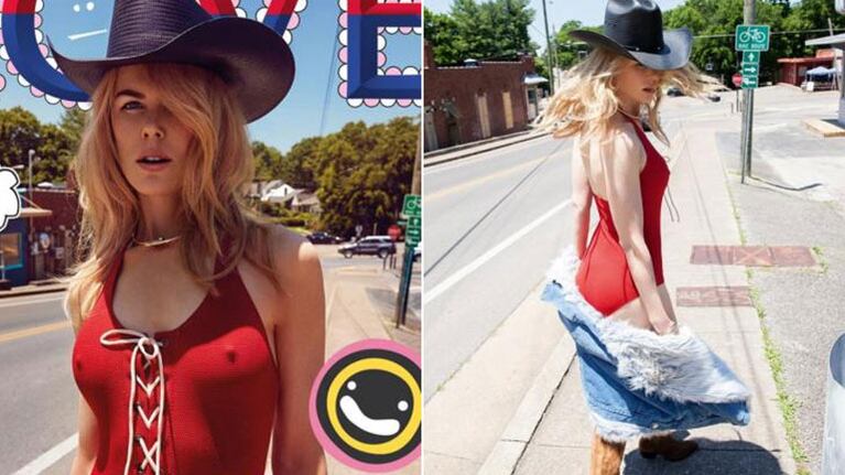 Nicole Kidman posó súper sexy con una malla enteriza