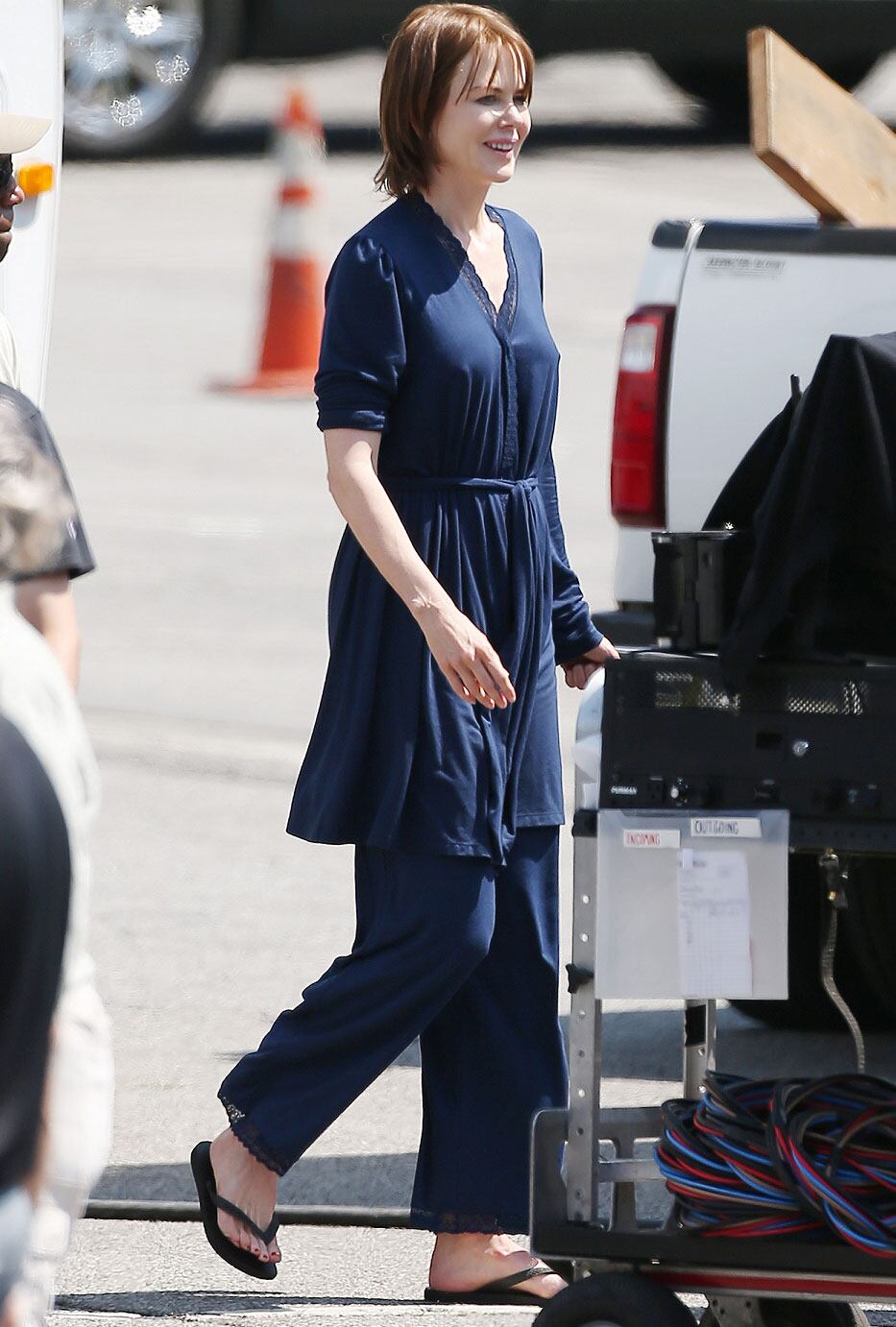 Nicole Kidman sorprendió con su renovado look y una perlita para nada glam. (Foto: Grosby Group)