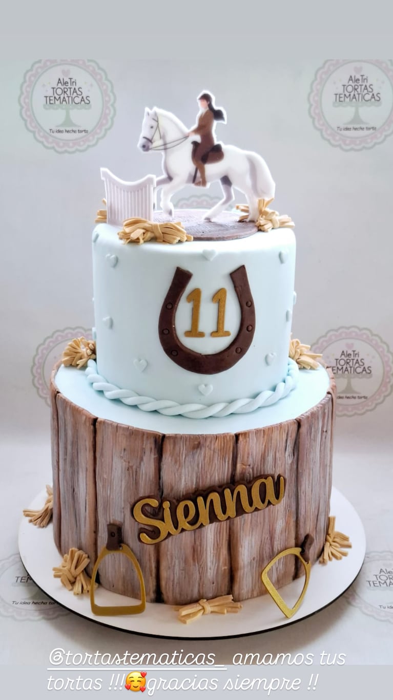 Nicole Neumann celebró el cumpleaños de Sienna con una fiesta temática de caballos y un emotivo mensaje. CRÉDITO: Instagram/@nikitaneumannoficial