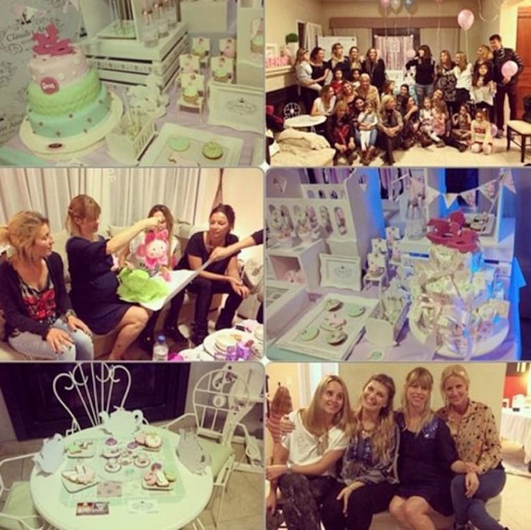 Nicole Neumann celebró su baby shower junto a sus amigas (Fotos: Instagram). 