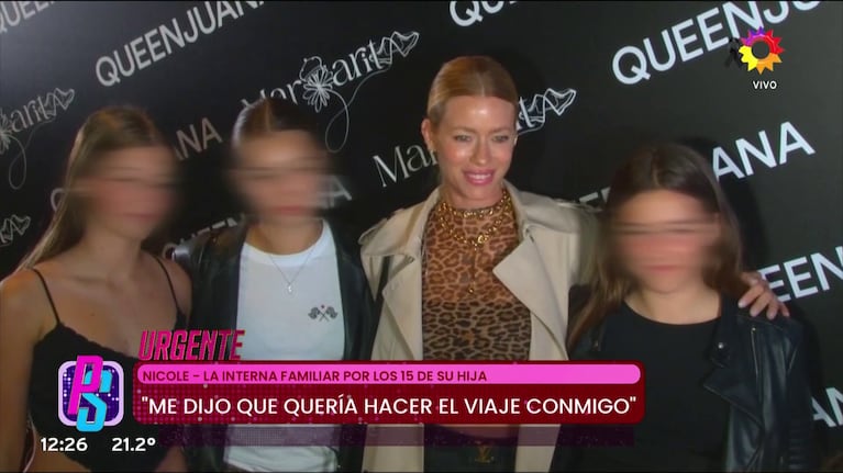 Nicole Neumann con sus tres hijas. (Foto: Puro Show)