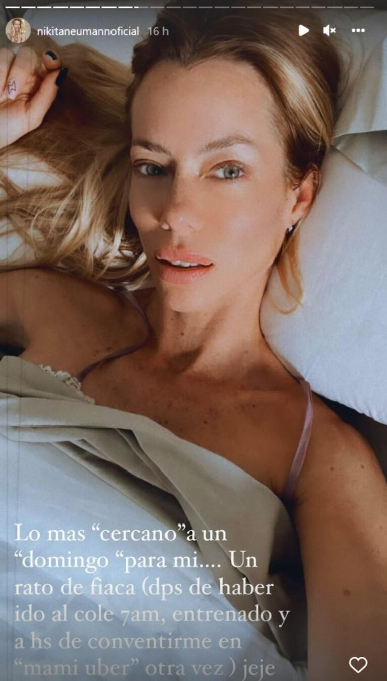Nicole Neumann contó cómo es su intensa rutina con Allegra, Indiana y Sienna Cubero