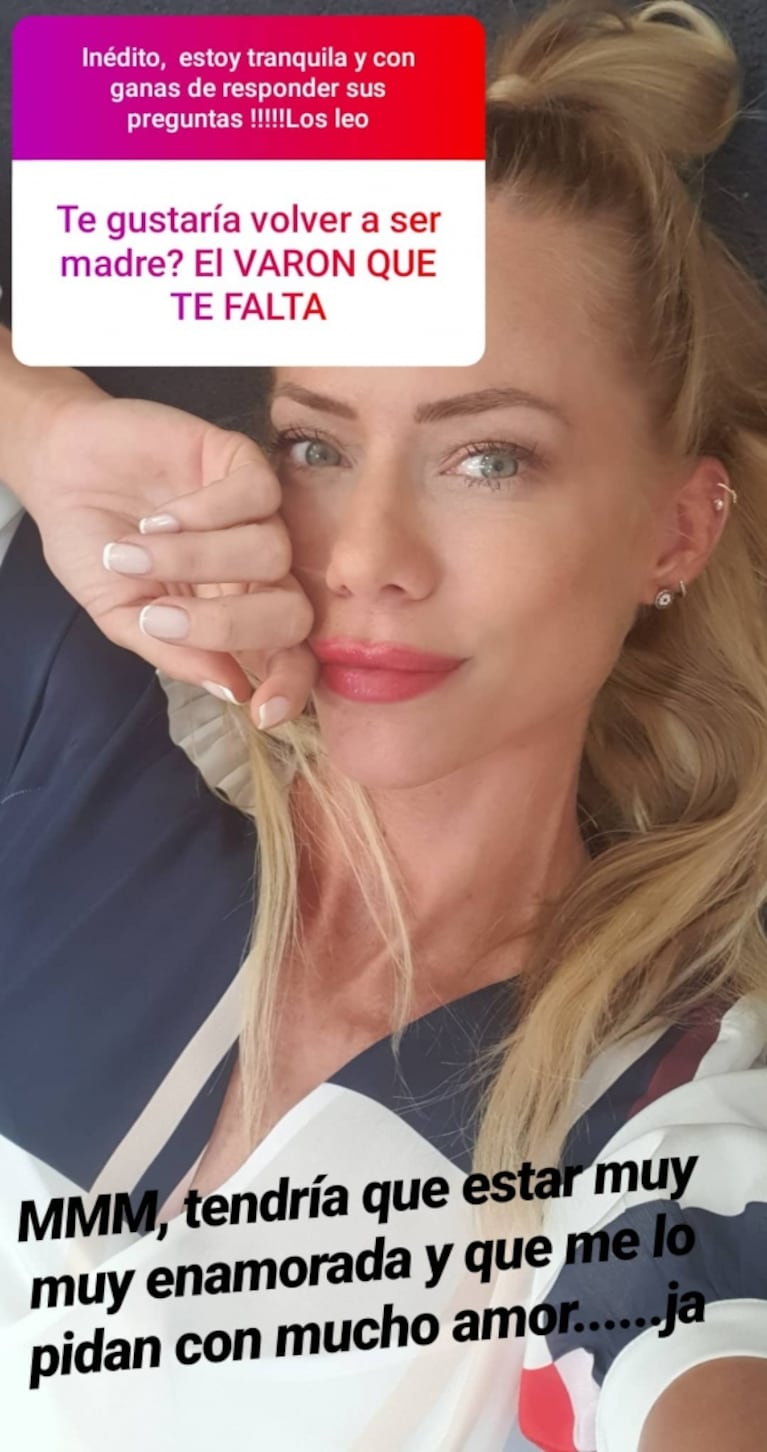 Nicole Neumann contó qué debería pasar para volver a ser mamá: "Tendría que estar muy enamorada"