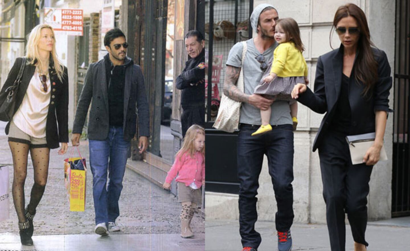 Nicole Neumann, de paseo, a lo Beckham, en Palermo (Fotos: Pronto y Web).