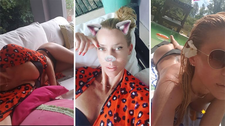 Nicole Neumann, diosa absoluta en topless. (Foto: Instagram)