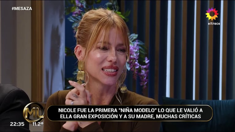 Nicole Neumann en La Noche de Mirtha (Foto: captura de eltrece).