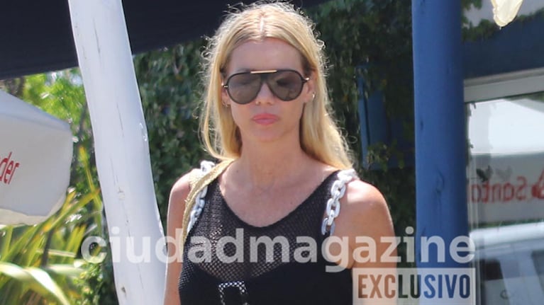 Nicole Neumann en un almuerzo en Punta del Este (Foto: RS Fotos).