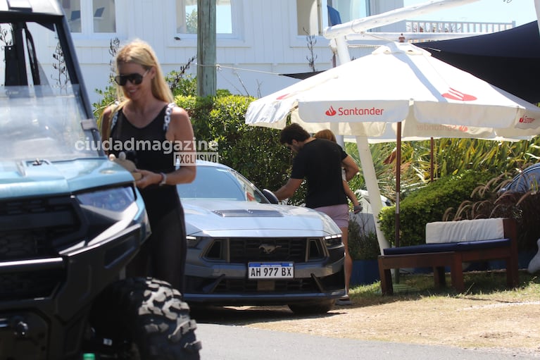 Nicole Neumann en un almuerzo familiar en Punta del Este (Foto: RS Fotos).