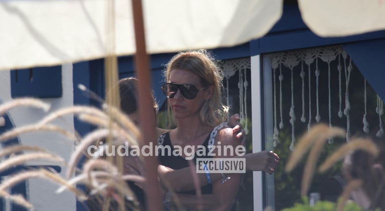 Nicole Neumann en un almuerzo familiar en Punta del Este (Foto: RS Fotos).