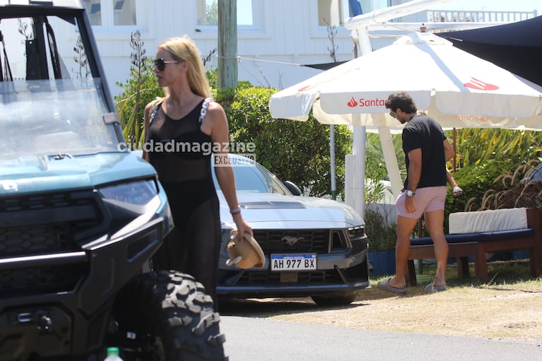 Nicole Neumann en un almuerzo familiar en Punta del Este (Foto: RS Fotos).