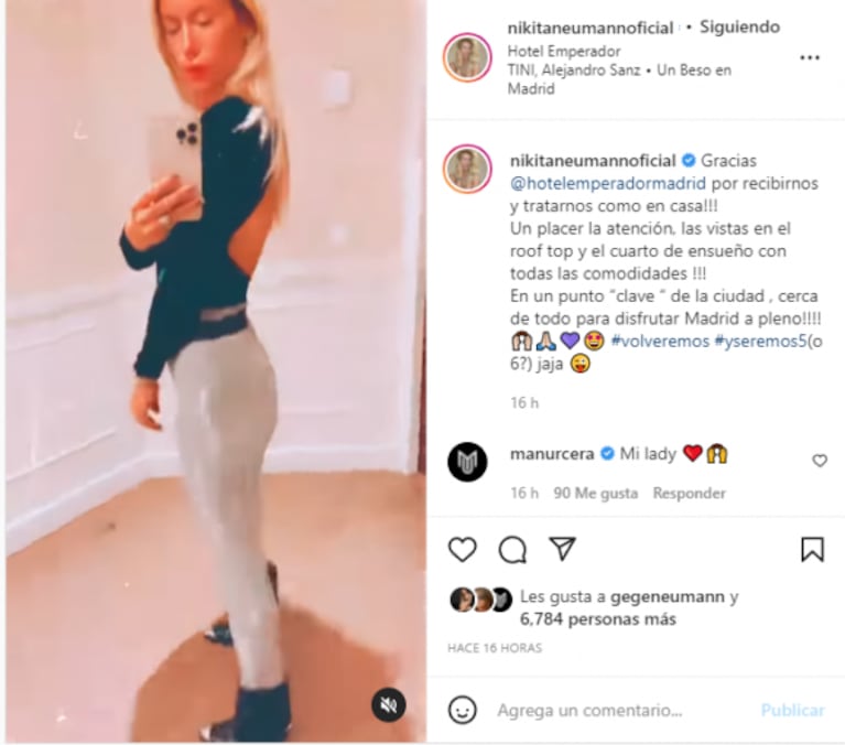 Nicole Neumann encendió rumores de embarazo con un llamativo mensaje: "Volvemos y seremos cinco, ¿o seis?"