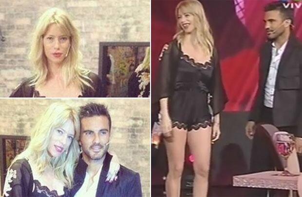 Nicole Neumann estuvo con el Poroto Cubero en el programa de Susana. (Fotos: Captura TV e Instagram)