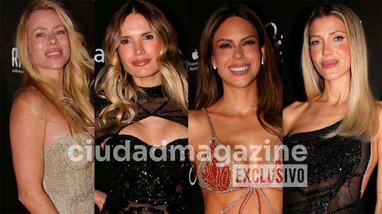Nicole Neumann, Eva Bargiela, Barby Franco y Cande Ruggeri brillaron con sus looks en la noche porteña (Fotos: Movilpress).