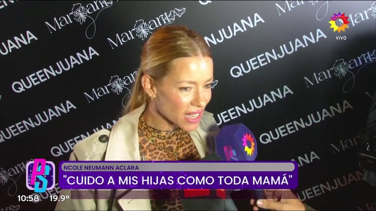 Nicole Neumann. Foto: Captura (eltrece)